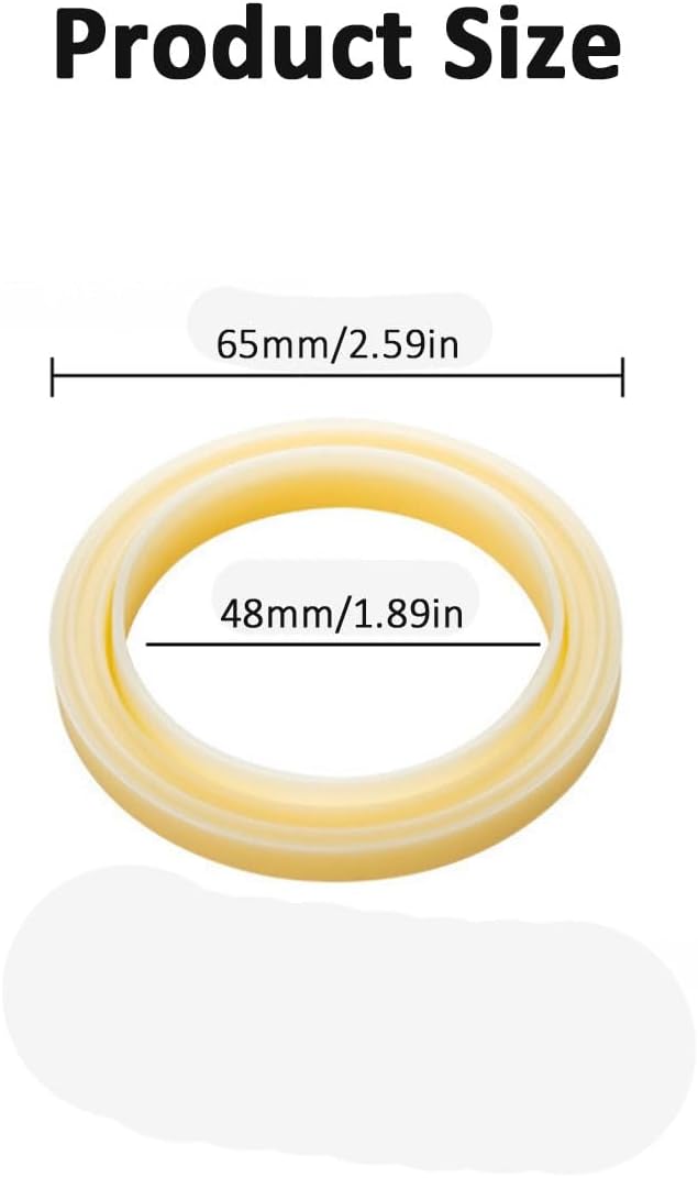 54mm Silicone Steam Ring, Group Head Gasket Seal - BPA Free Replacement Parts, Espresso Machine Accessories Compatible with 870/878/880/860/840/810/500/450(2pcs)