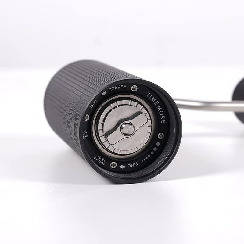 TIMEMORE Chestnut ESP Manual Coffee Grinder with Patented Stainless Steel Conical Burr - Precise Adjustable Setting, Hand Coffee Been Grinder for Espresso Moka French Press Pour Over - Black