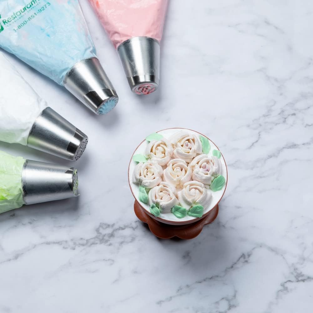 Restaurantware-Russian Piping Tip, 1 Rose Cake Decor Piping Tip - #24, Corrosion-Resistant, Stainless Steel Decorating Tip For Frosting, Dishwashable, Decorate Cupcakes, Cakes, or Cookies