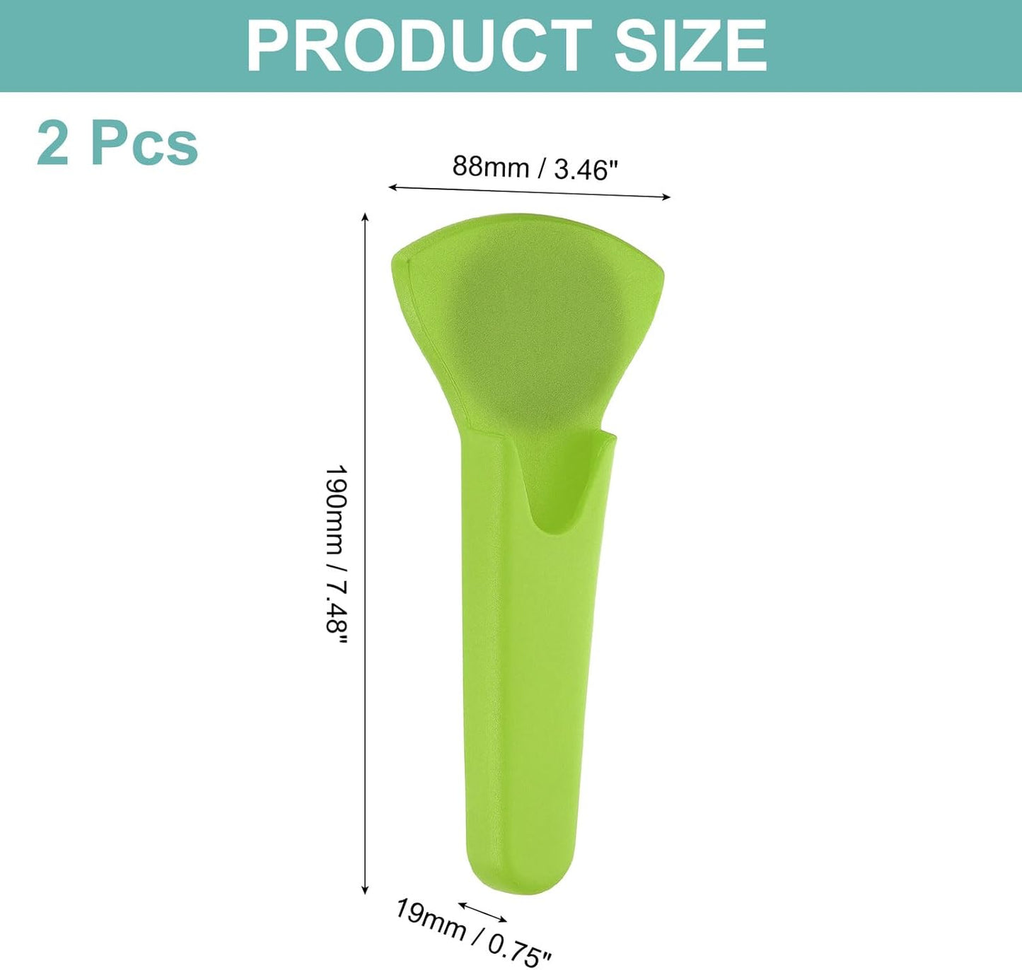 uxcell 2 Pcs Magnetic Scissor Holder, 7.48" x 3.46" Plastic Scissors Cover Durable Waterproof Protector Portable with Round Magnetic Absorber for Kitchen Shears, Green