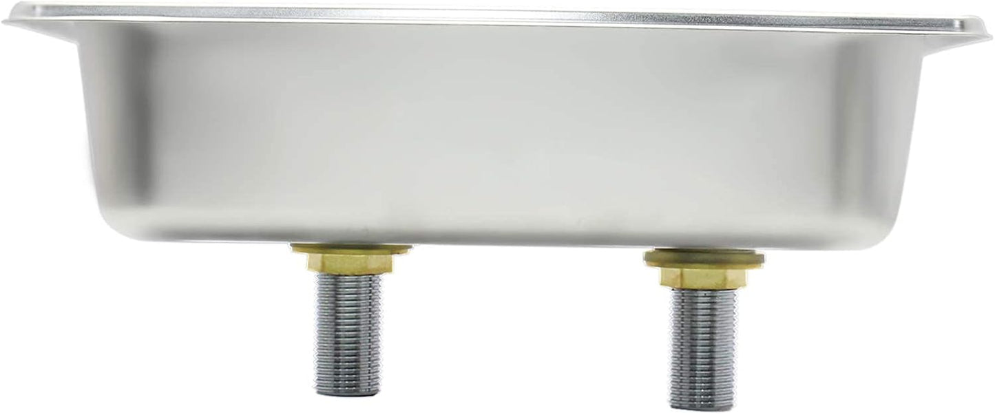 DIBTSA Pitcher Rinser, Automatic Glass Cup Washer, Stainless Steel Coffee Milk Tea Cup Cleaner Sink, for Home Kitchen Hotel Bar Restaurant (10.4x6.4x2.6 Inch)