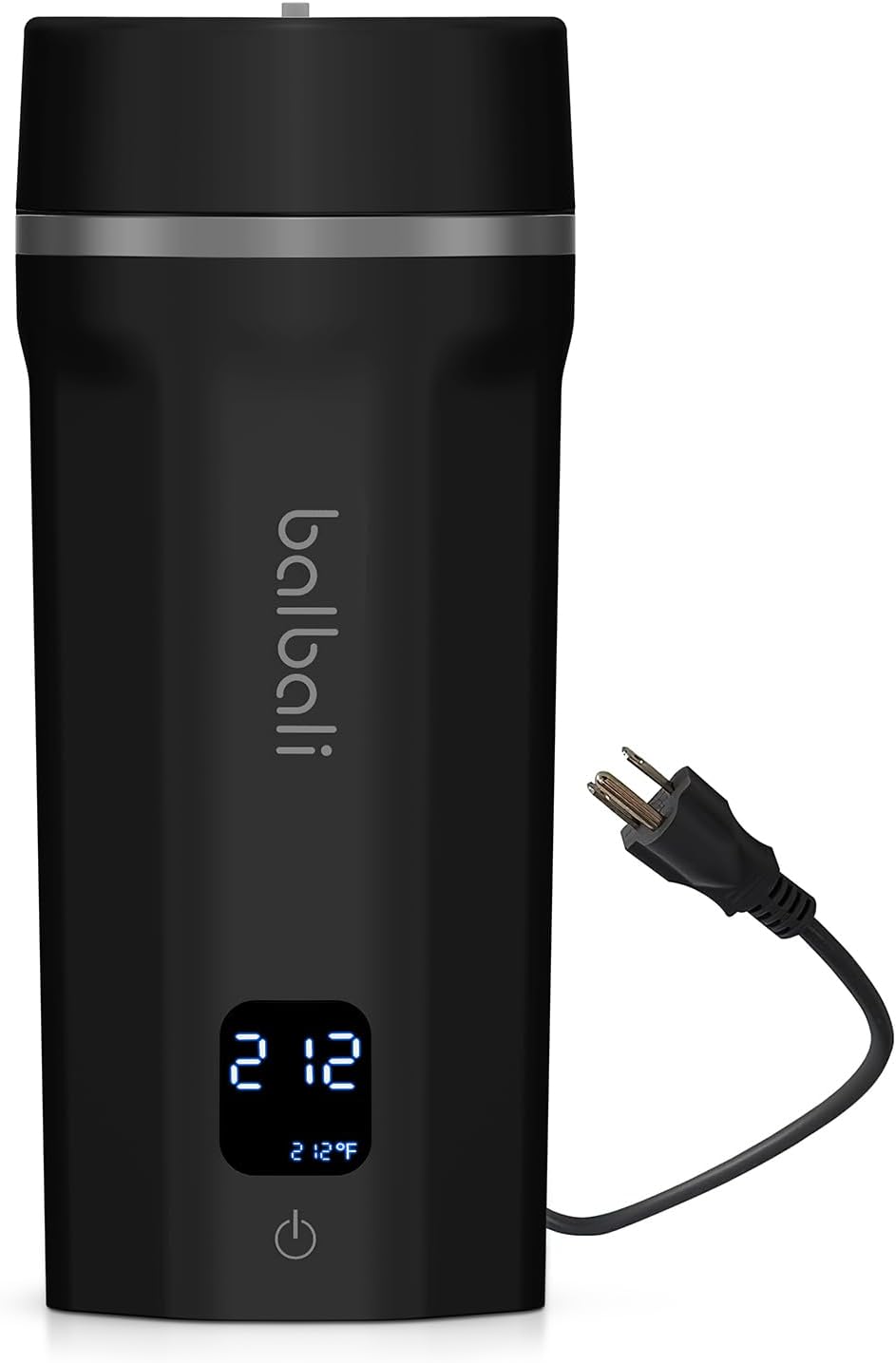 balbali 18.6oz Portable Kettle for Travel 100-250V Dual Voltage for International/Global/Europe - 6 Preset Travel Electric Kettle Hot Water Boiler/Heater/Warmer/Tea Maker - Black