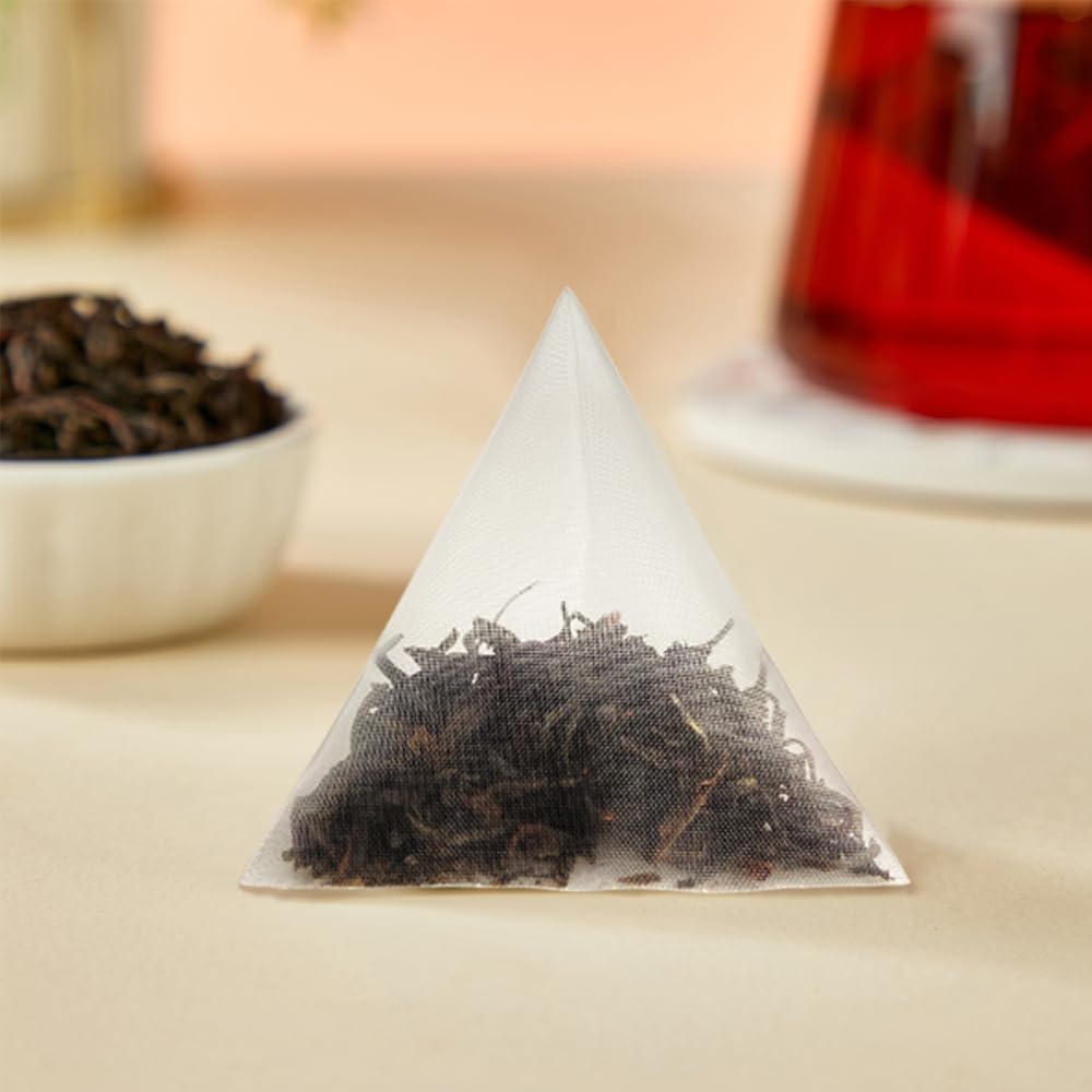 Black Tea Bags - Premium Ceylon Tea - Eco-Conscious Black Tea Bags - English Breakfast Tea - Resealable Bag - can Repeated Brewing - 3.2g x 50 Count
