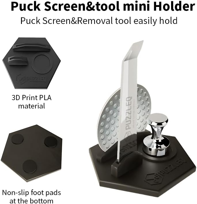 51mm Espresso Accessories Kit, Spring Loaded Calibrated Tamper,mat，WDT Tool，Dosing Funnel，Puck Screen kit，Basket Removal Tool ，Cleaning ClothSet， Fits Espresso Coffee Machines and 51 mm Portafilters