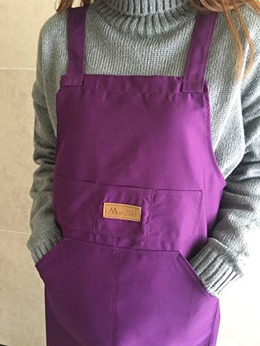 Artist apron/Long apron - Violet