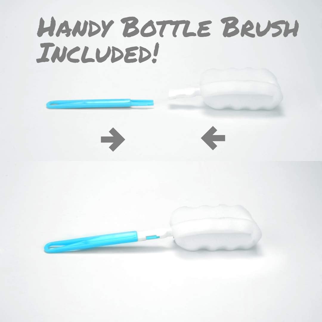 AquaFrut 32 OZ Fruit Infuser Water Bottle BPA-Free Fruit Infusion Sports Bottle - Flip Top Lid w Drinking Spout, Leak Proof, Made of Durable Tritan. Free Recipe eBook! (Rose)