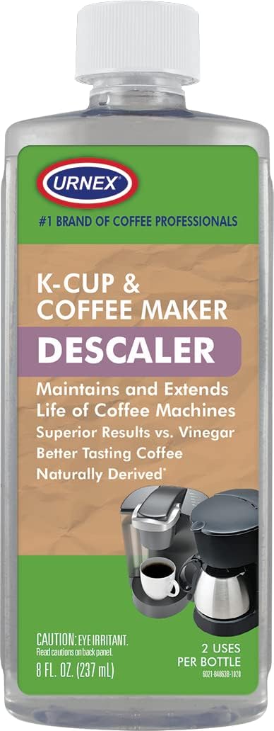 Descaler (2 Uses Per Bottle) - Universal Descaling Solution for Keurig, Nespresso, Delonghi and All Single Use Coffee and Espresso Machines - Made in the USA