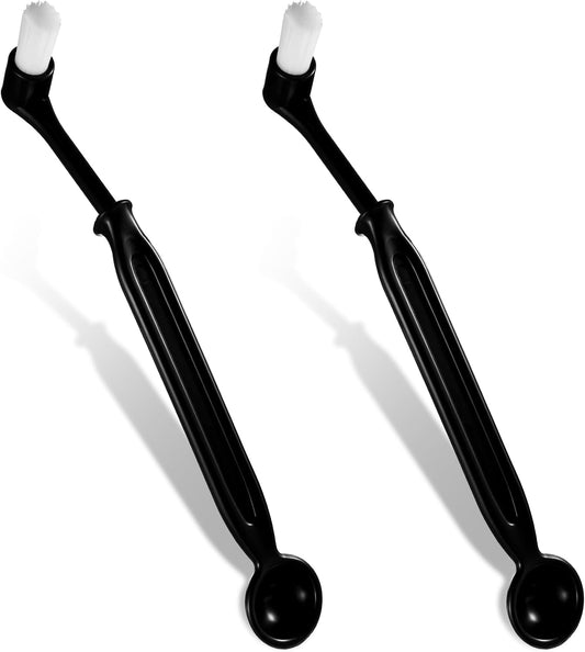 Espresso Machine Cleaning Brush Kit 2 Pieces Coffee Cleaning Brush with Spoon for Coffee Grinder