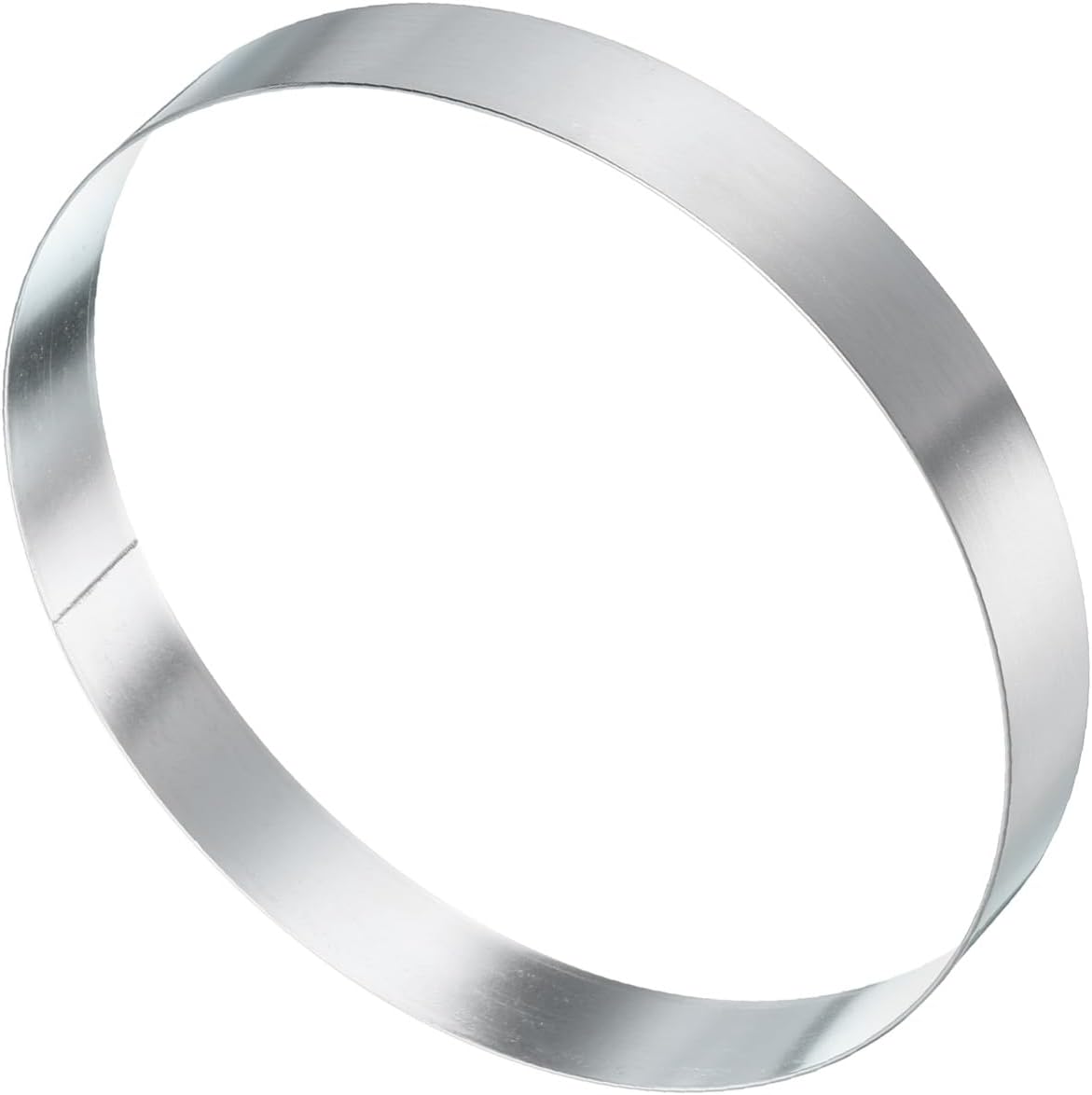 HARFINGTON Round Cake Ring 5.9 x 1 Inch Seamless Stainless Steel Pastry Mousse Dessert Ring Mirror Coating for Baking Cooking English Muffins Crumpet Making Tool