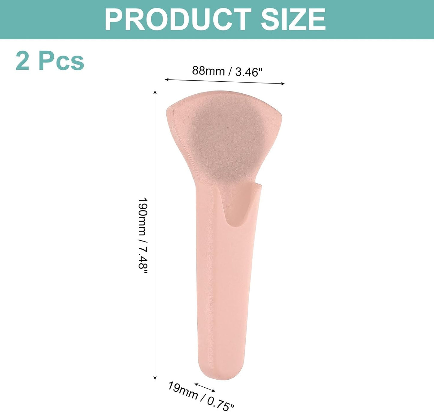 uxcell 2 Pcs Magnetic Scissor Holder, 7.48" x 3.46" Plastic Scissors Cover Durable Waterproof Protector Portable with Round Magnetic Absorber for Kitchen Shears, Pink