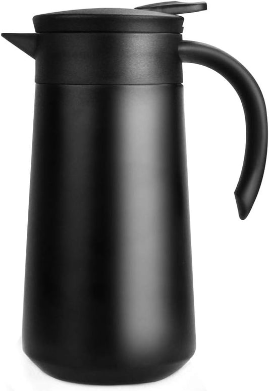 28oz Coffee Carafe Airpot Insulated Coffee Urn Stainless Steel Vacuum Thermal Pot Flask for Coffee, Hot Water, Tea, Hot Beverage - Keep 9 Hours Hot, 18 Hours Cold