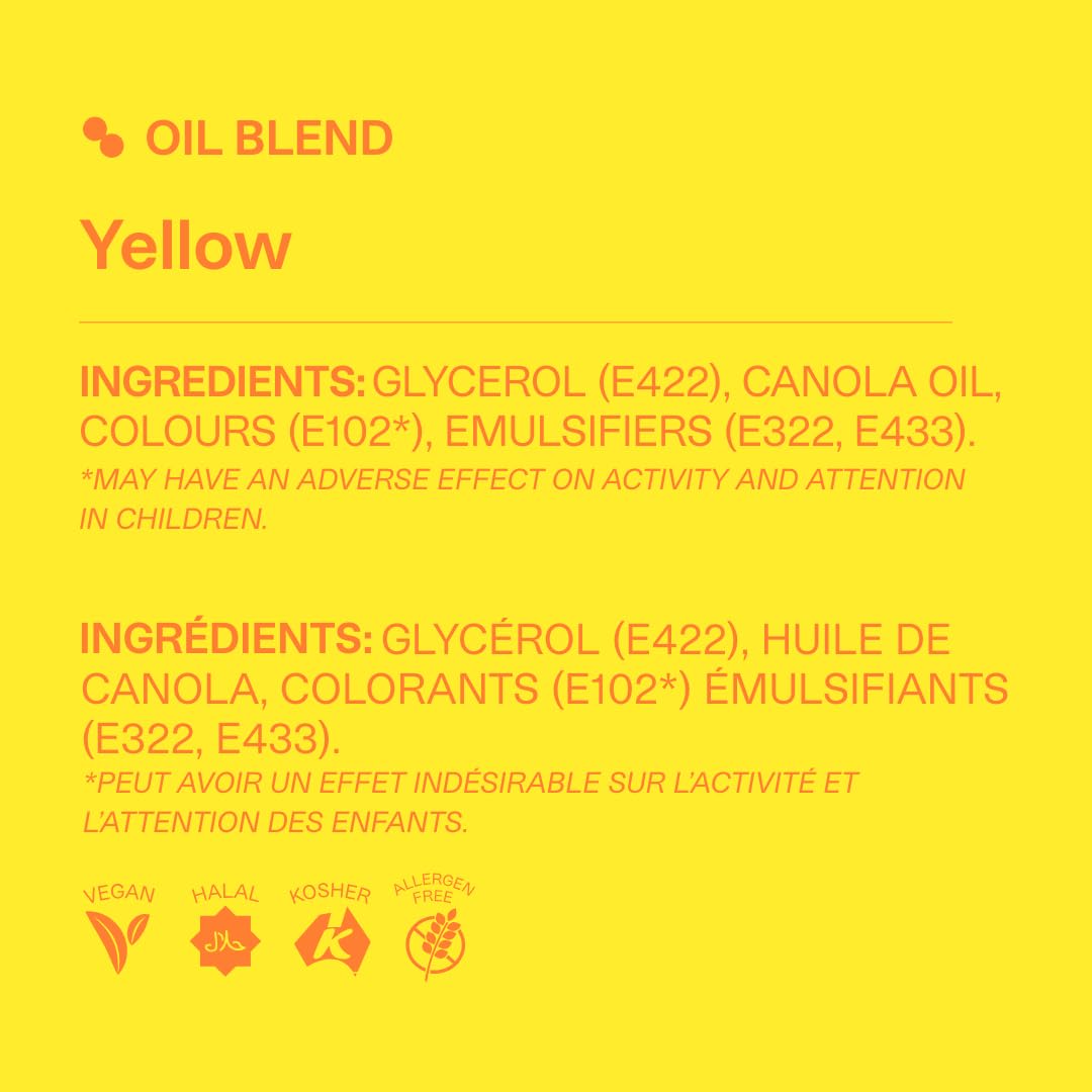 Colour Mill Oil-Based Food Coloring, 20 Milliliters Yellow