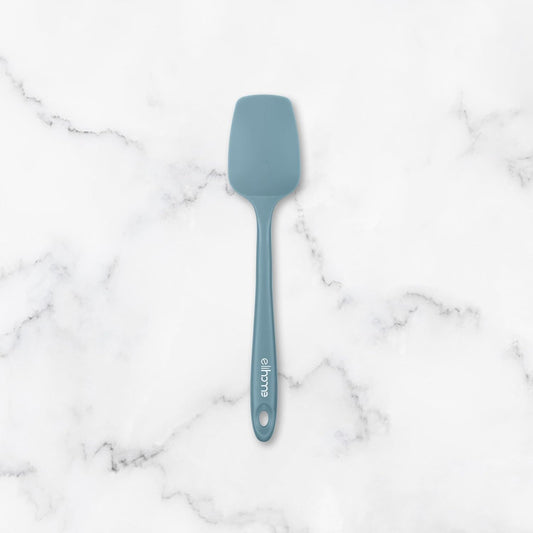 Elihome Mini Silicone Spoonula - Non-Stick Heat Resistant Silicone Scraper Spatula for Mixing, Serving, Scraping, Stirring, and More, 8.75 Inch, Slate Teal Grey