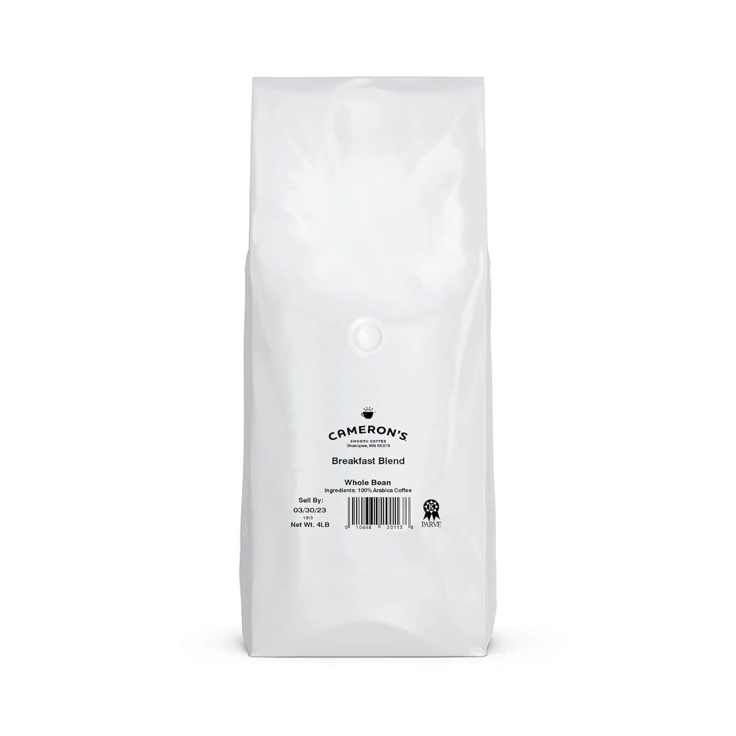 Cameron's Coffee Roasted Whole Bean Coffee, Breakfast Blend, 4 Pound
