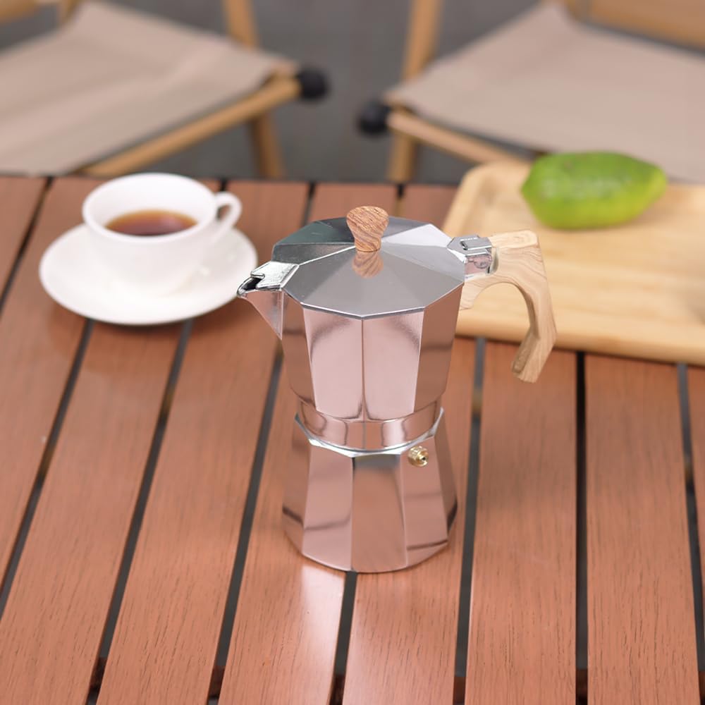 wedrink Stovetop Espresso Maker Aluminum Moka Pot 6 Cups Cuban Coffee Maker Stovetop Coffee Maker Moka Italian Espresso