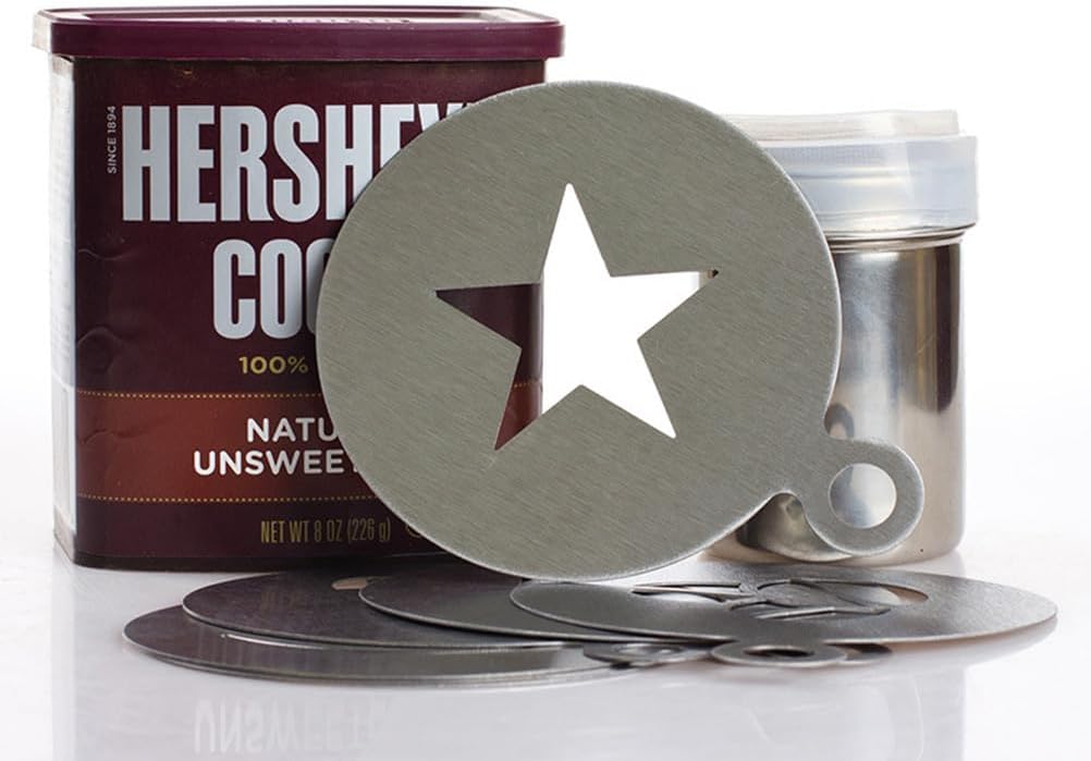 Hemoton Cookie Stencils,Coffee Decorating Stencil,Coffee Decoration Mold Tool, Stencils Latte Art,Cake Baking Templates, Art Templates Mold Tool for Cake Cappuccino