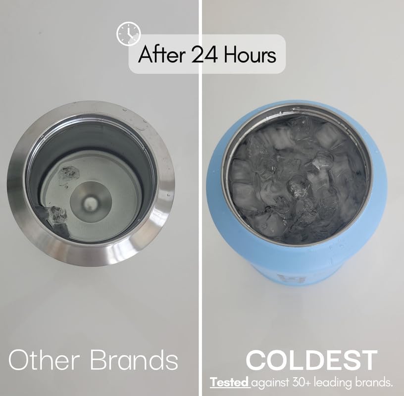 Coldest 40 oz Tumbler with Handle and Straw, 100% Leak Proof Insulated Tumbler with Lid and Straw (3 Lids), Stainless Steel Tumblers for Women & Men, Cup Holder Friendly, 46 oz (Pink Perfection)