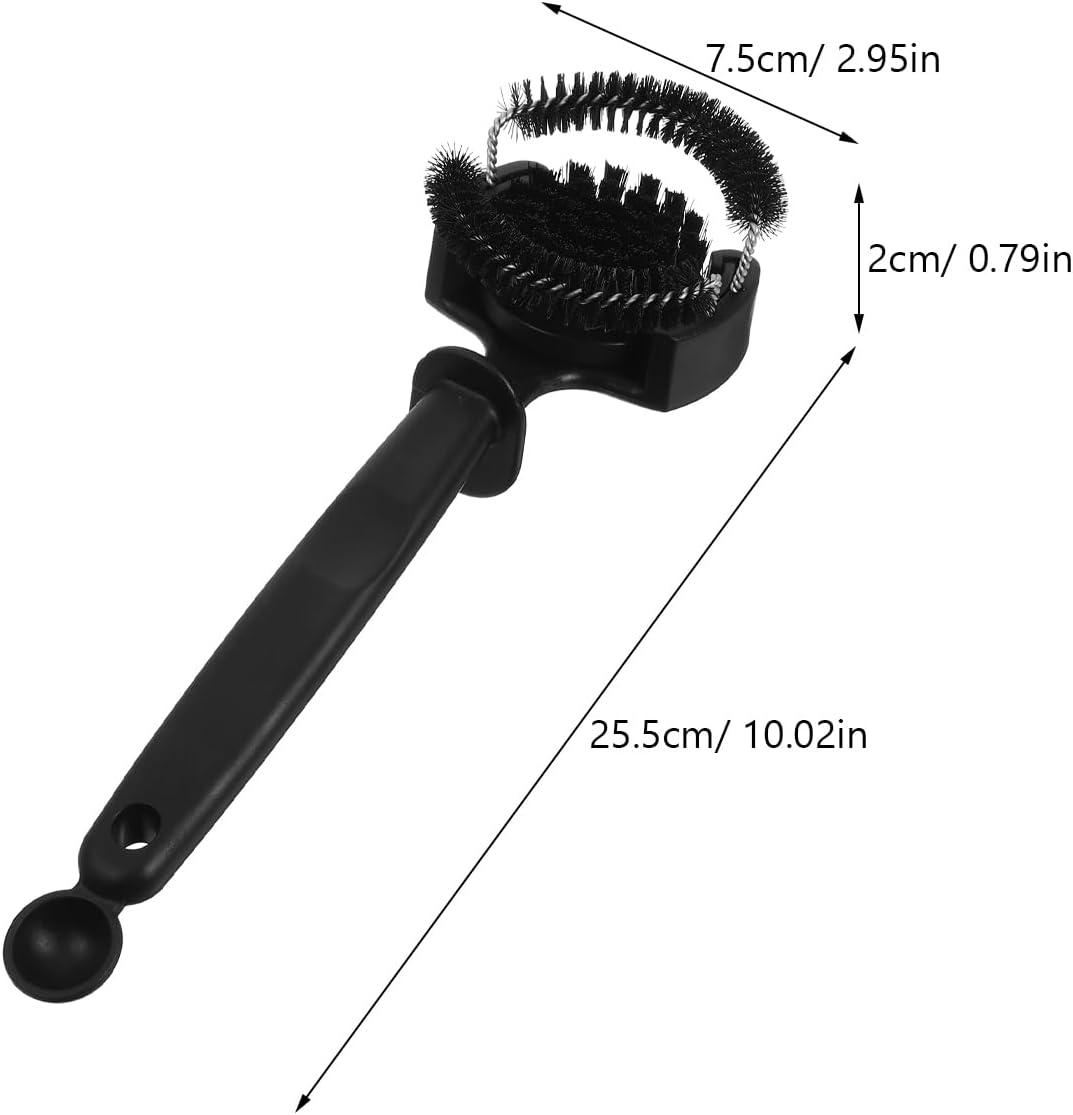 Coffee Machine Cleaning Brush - Espresso Machine Brush with Detachable Nylon Bristles Perfect for Group Head Cleaning