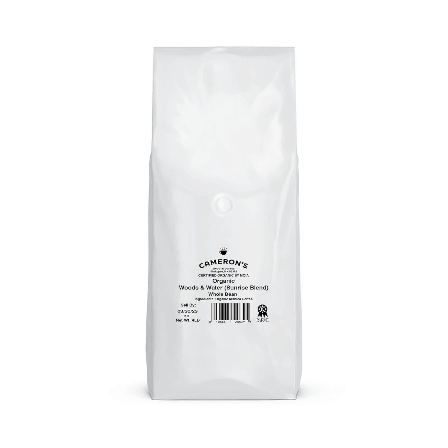 Cameron's Coffee Roasted Whole Bean Coffee, Organic Woods & Water, 4 Pound