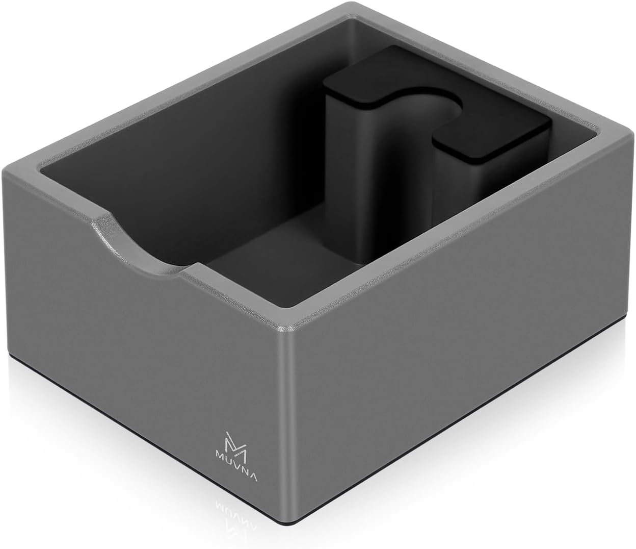 Espresso Knock Box, Durable ABS Plastic Coffee Grounds Dump Bin, Non-Slip Base with Tamping Station, Distribute and Tamp Espresso Product Tool,Espresso Barista Accessories