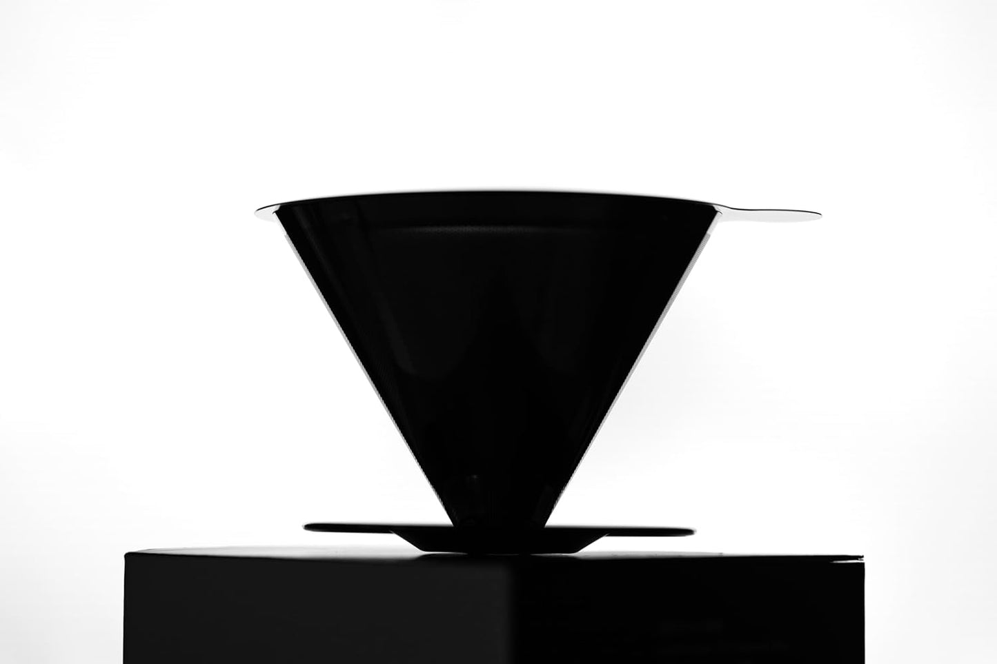 ATHIA Golden Stainless Steel Reusable Coffee Filter, Pour Over Cone Dripper with Fine Mesh, Paperless & Eco-Friendly Design, Fits Most Mugs, Carafes & Coffee makers (Golden, Standard)