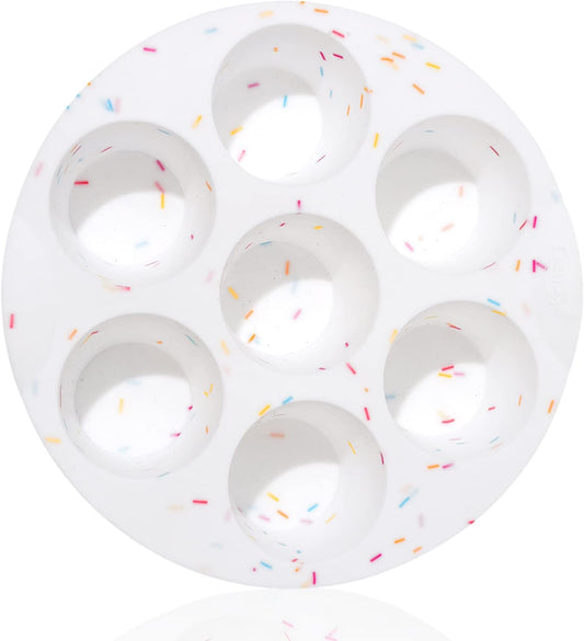 Silicone Egg Bite Molds Air Fryer Muffin Pan for Baking Non-Stick Silicone Egg Molds 7 Cups Air Fryer Cupcake Mold for Mini Muffins, Tart, Mini Cupcake BPA Free