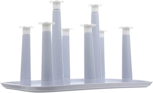 Hemoton Cup Drying Rack for Kitchen Counter Space-Saving Mug Holder Stand with Draining Design Plastic Glass Organizer for Home Use 12.6 X 7.9 X 7.1 Inches