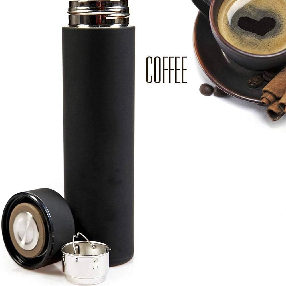 17 oz Car Logo Black Frosted Travel Mugs & Tumblers Vacuum Insulated Stainless Steel Thermal Bottle Fashion Business Thermal Cup for Hot or Cold Drink Coffee Or Tea (fit Maserati)