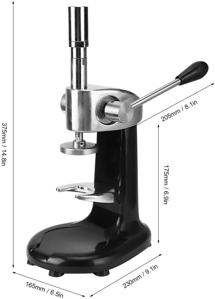 Coffee Tamper, Stainless Steel Manual Quantitative Coffee Tamper Powder Pressing Machine Espresso Tamper Coffee Bean Press with 2 Base, for Commercial and Home Use
