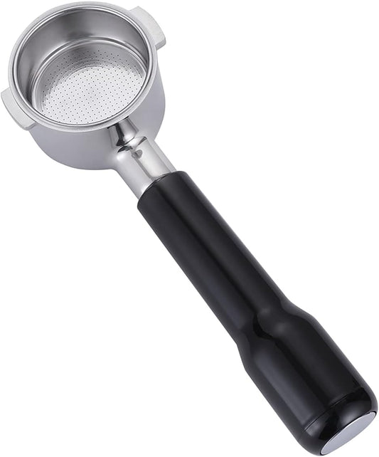 51mm Bottomless Portafilter for DeLonghi Espresso Machine Stainless Steel 51mm Portafilter 2 Ear for ECP3420/ECP3630/ECP3120/EC155/EC260/EC265/EC702 Handle-Plastic