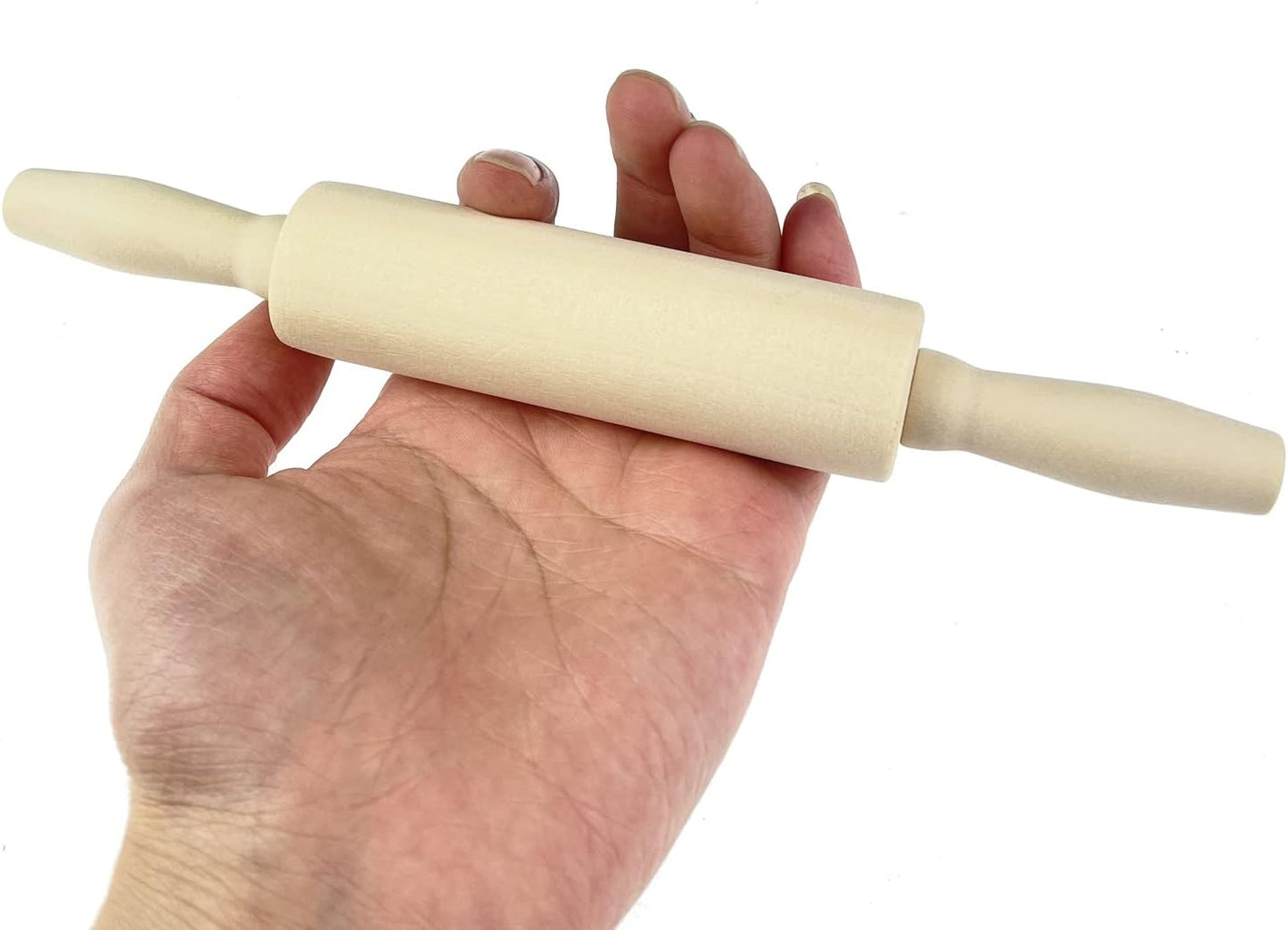 24 Pack Wood Small Rolling Pin for Kids, 7.9 Inch Kids Rolling Pin for Home Kitchen (24)