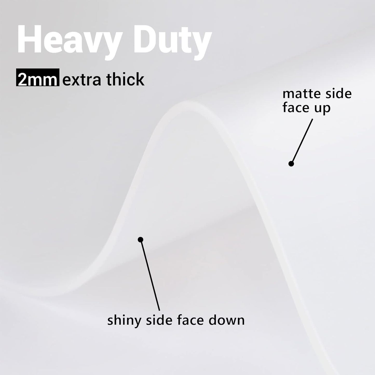 Ewen 39.4x23.5in 2mm Extra Large Silicone Mat, Thick Heat Resistant Placemat Silicone Mats for Kitchen Counter, Bar Workbench Table Protector Cover Pad for Air Fryer Coffee Maker Stove Translucent