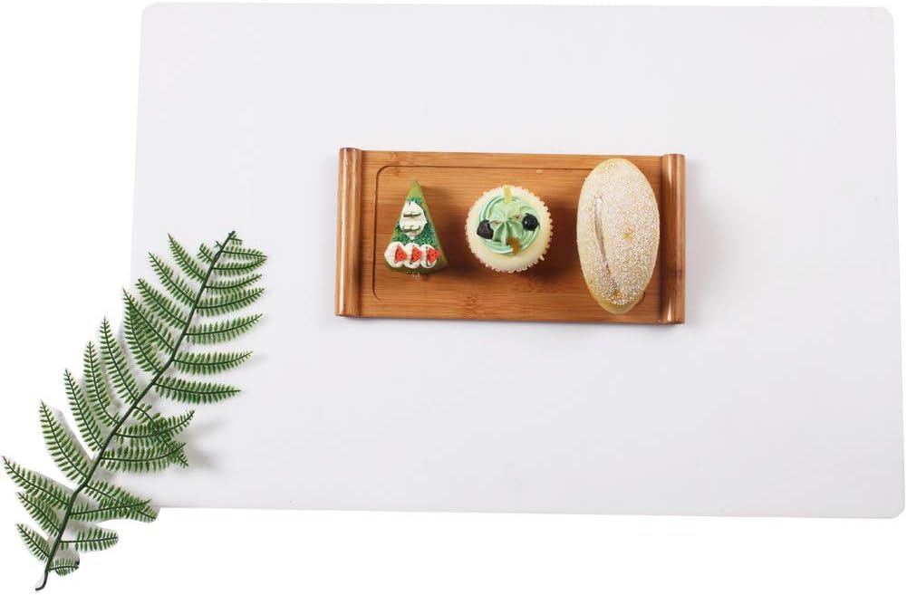 Extra Large Mulitpurpose Silicone Placemat,Countertop Protector, Kitchen Counter Mat, Table Mat, Heat Resistant, Washable, Non Slip ...… (Translucent -2PCS, 23.6X 15.8inch)