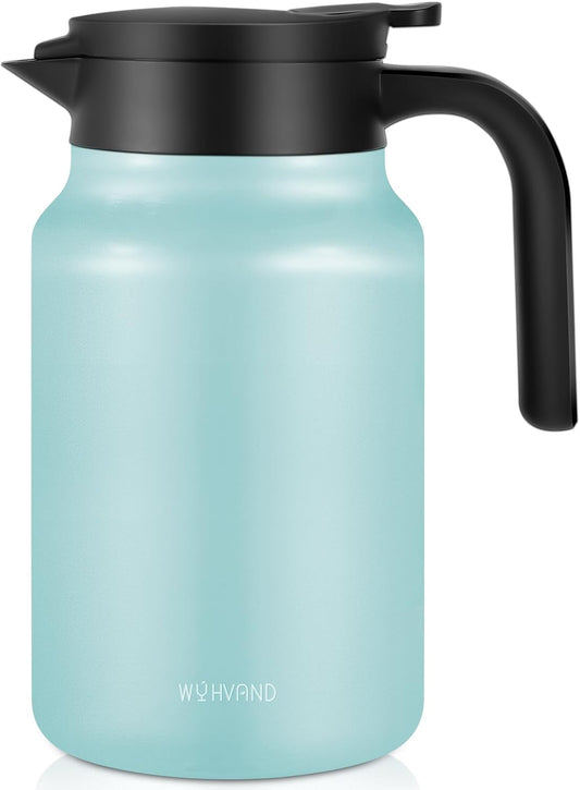 51Oz Thermal Coffee Carafes For Keeping Hot/Cold, Stainless Steel Coffee Carafe, Dustproof Insulated Water Carafe for Party/Home,Blue