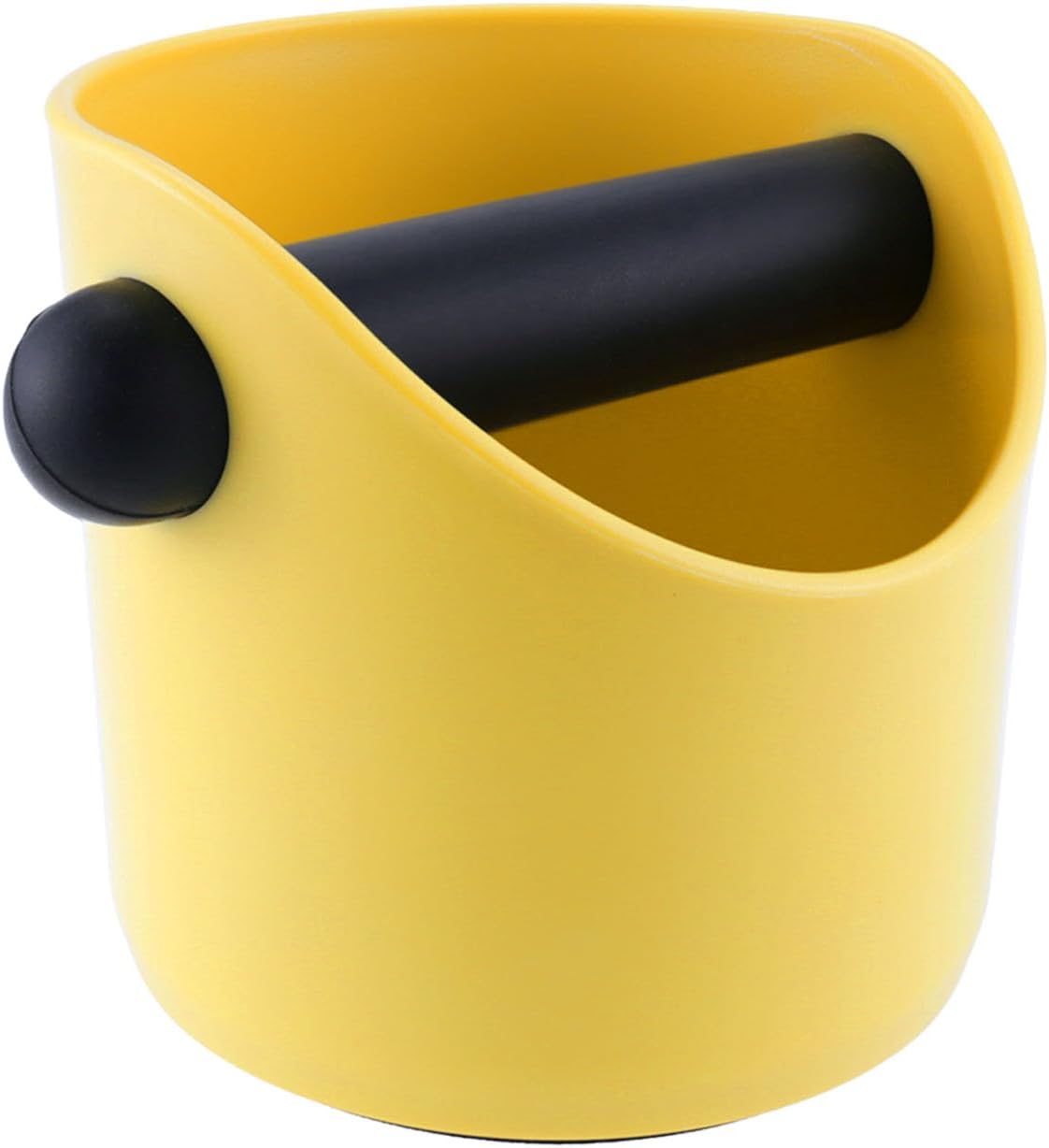 Espresso Knock Box, 4.3 Inch Shock-Absorbent Durable Barista Style Coffee Knock Box With Removable Knock Bar and Non-Slip Base for Espresso Maker Accessories, Easy to Clean- Khaki