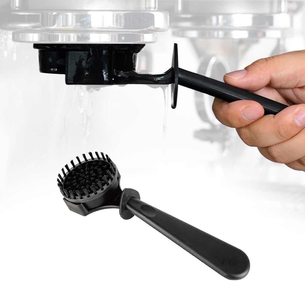 Espresso Coffee Machine Cleaning Brush Espresso Group Head Brush Detachable Nylon Bristles Espresso Machine Cleaning Bristle for 51mm Grouphead
