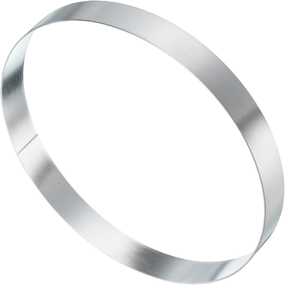 HARFINGTON Round Cake Ring 6.69 x 1 Inch Seamless Stainless Steel Pastry Mousse Dessert Ring Mirror Coating for Baking Cooking English Muffins Crumpet Making Tool