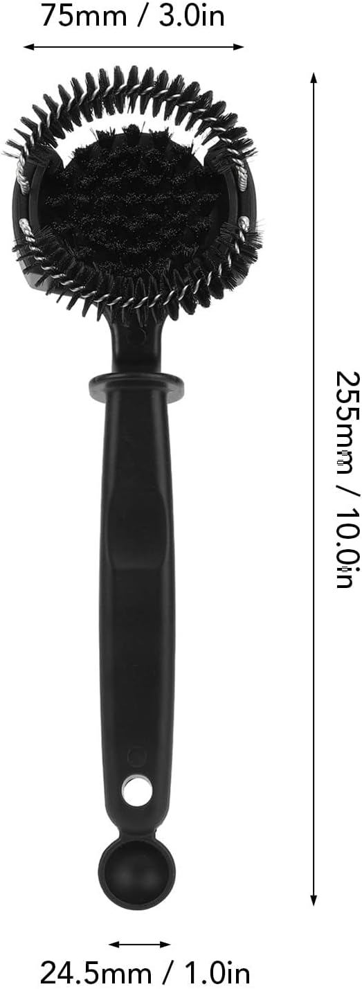 Atyhao Espresso Machine Brush, Coffee Machine Brush Cleaner Removable Coffee Maker Espresso Group Round Brushes Barista Grinder Tools (58MM)