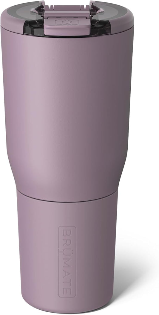 BrüMate Nav 35oz 100% Leak Proof Insulated Travel Tumbler with Magnetic BevLock™ Lid - Double Wall Cup-Holder Friendly Stainless Steel Mug (Lilac Dusk)