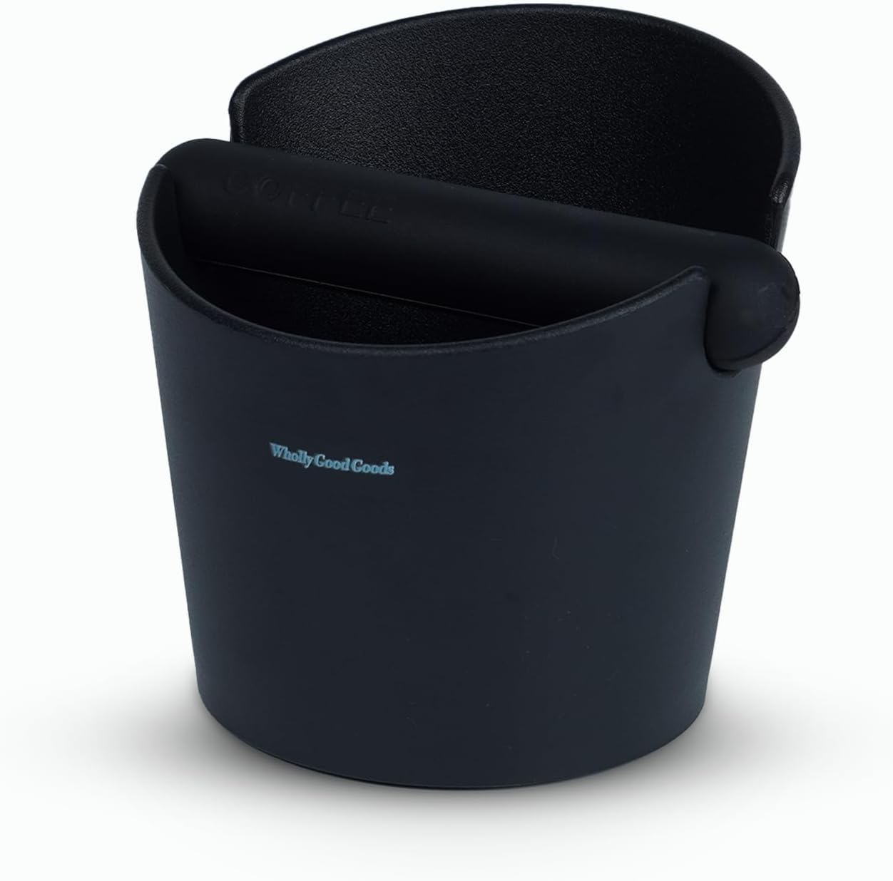 Coffee Knock Box for Coffee, ABS Coffee Grind Knock Box, Shock-Absorbent Durable Coffee Espresso Knock Box Dump Bin Grind Waste Removable Detachable Knock Bar and Non-Slip Base (Black)