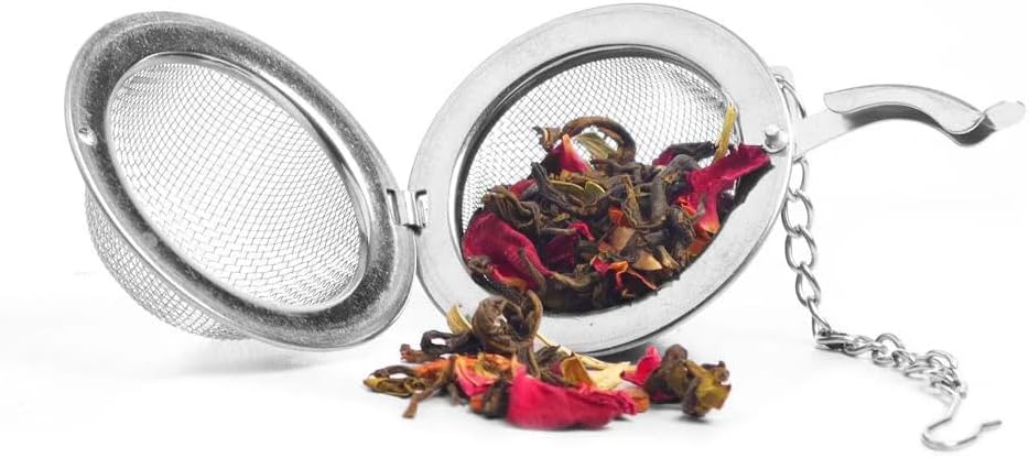 TGL Co. Stainless Steel Ball Tea Infuser | Durable Teapot Green Tea Filter | Perfect for Loose Leaf Tea Brewing