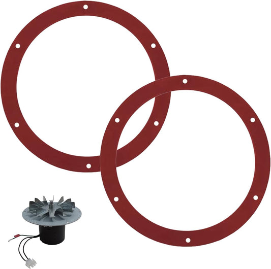 7-inch Silicone Gasket Replacement Whitfield Pellet Stove Profile 20/30 Combustion Exhaust Blower Motor Fit Part 61050041/12050011（2 Pack）