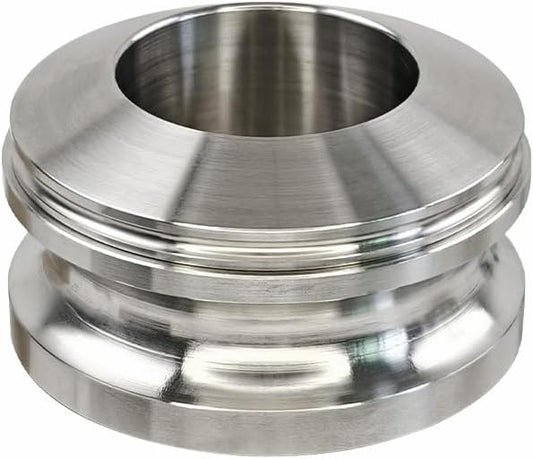 Coffee Tamper for Moka Pot, 304 Stainless Steel Espresso Coffee Tamper, Espresso Dosing Funnel Compatible with Aluminum Espresso stovetop Moka Pot (Silver)