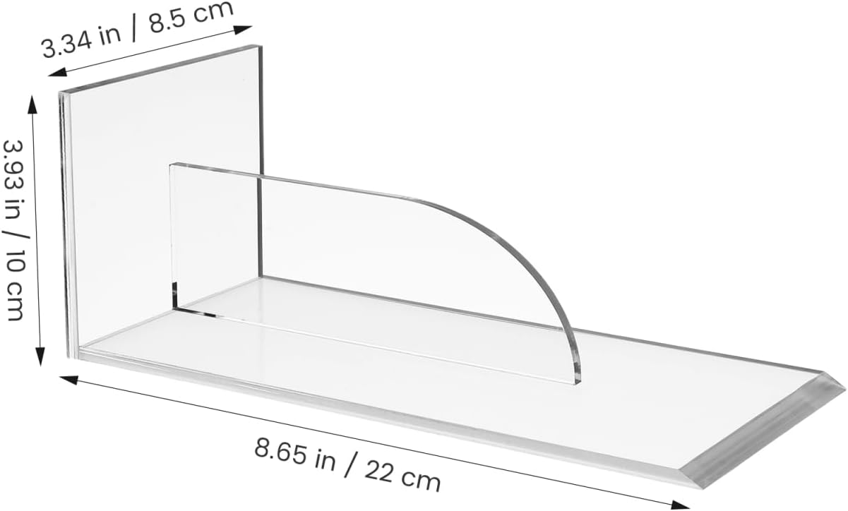 PRETYZOOM Acrylic Cake Smoother Scraper - 8.6 Inch Pastry Scraper Fondant Smoother Baking Accessory Butter Frosting Tools