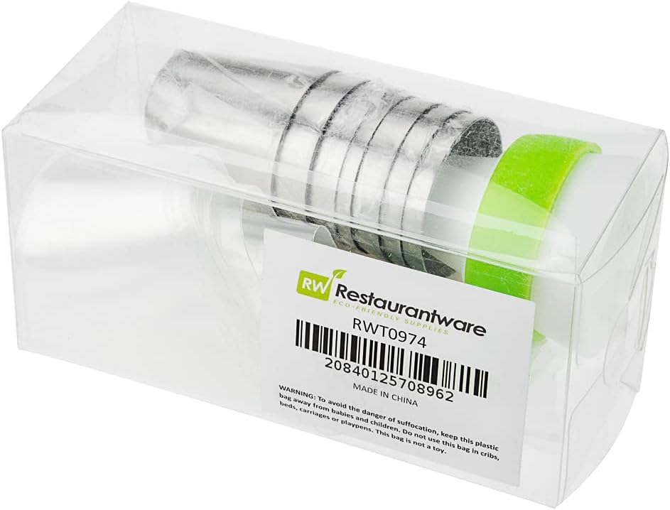 Restaurantware Pastry Tek Russian Piping Tips Set 18 Piece Durable Cake Decorating Kit - 7 Piping Tips 10 Piping Bags Stainless Steel Piping Bags And Tips Set 1 Tri-Color Coupler