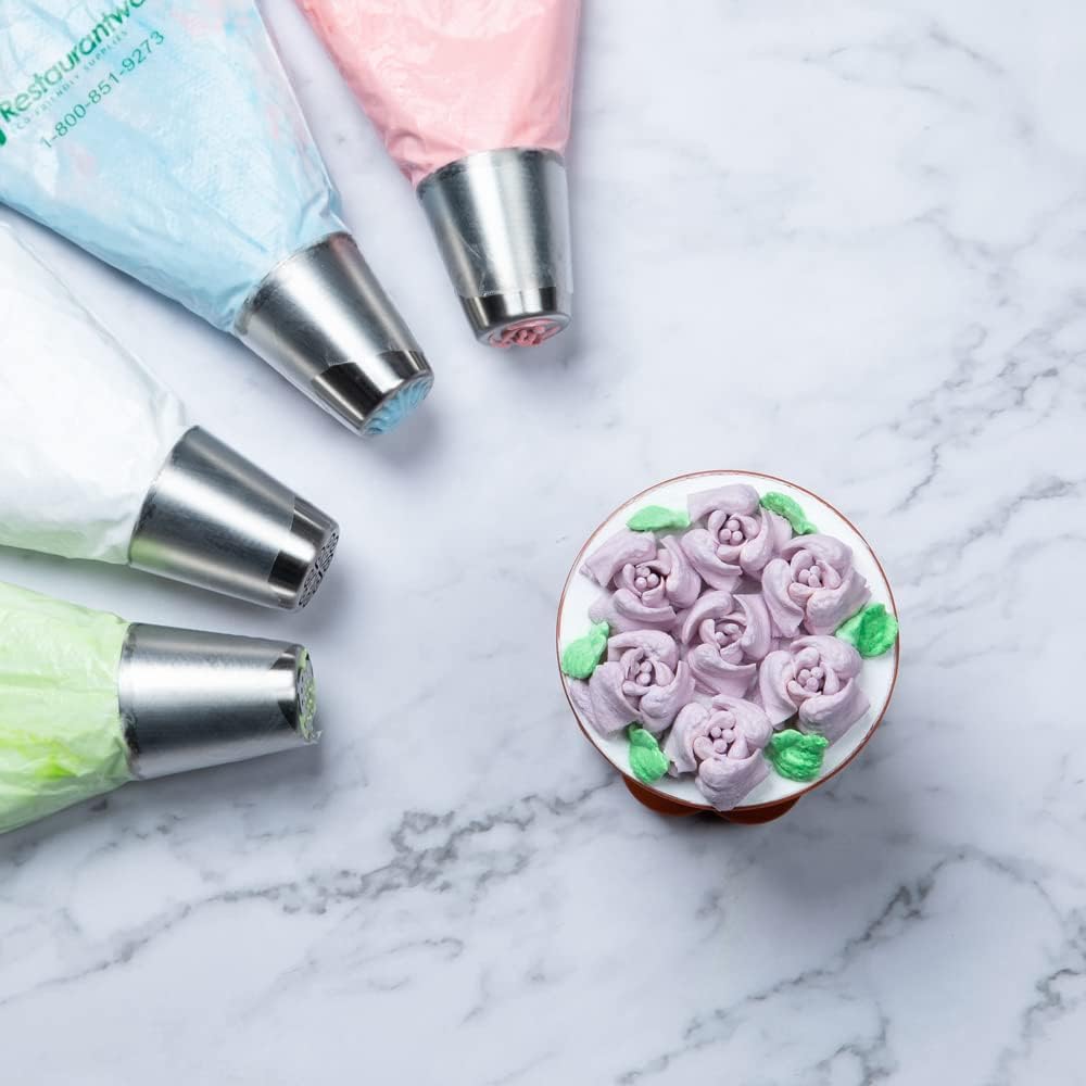 Restaurantware-Russian Piping Tip, 1 Rose Cake Decor Piping Tip - #32, Corrosion-Resistant, Stainless Steel Decorating Tip For Frosting, Dishwashable, Decorate Cupcakes, Cakes, or Cookies