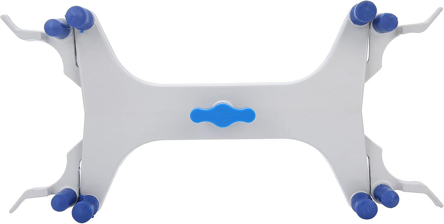 Aluminum Burette Clamp Accessory Dual Burette Aluminum Rubber Clip Holder Burette Clip Titration Stand Accessories Aluminum Butterfly Clip Titration Clip Buret Clamp