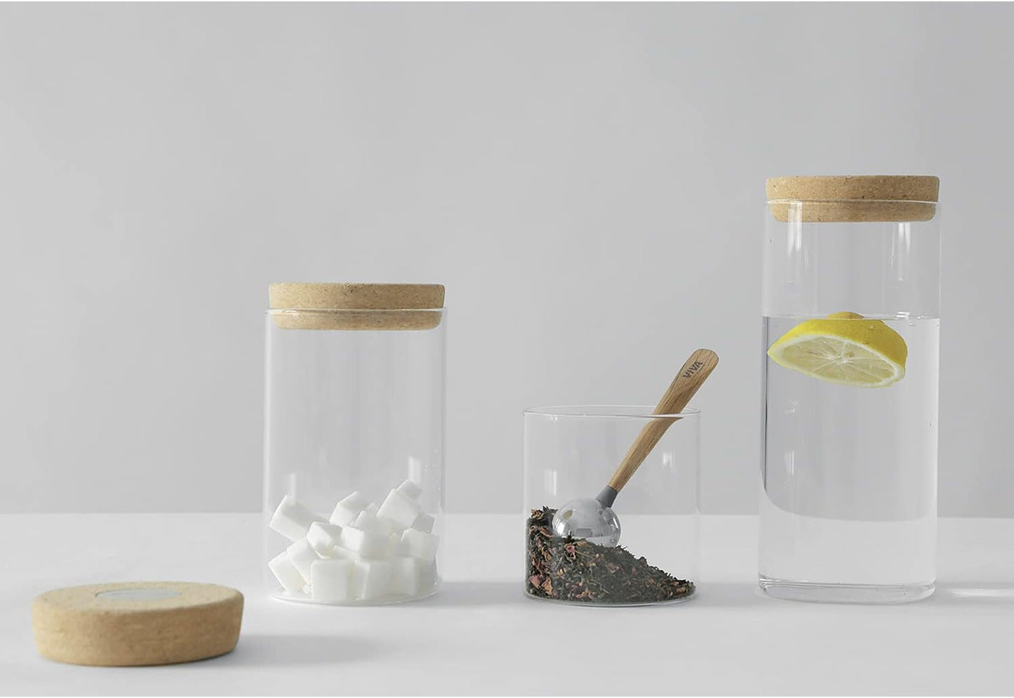 Viva Pure Loose Tea and Coffee Scoop – 1 Tbsp Measuring Spoon with Wood Handle