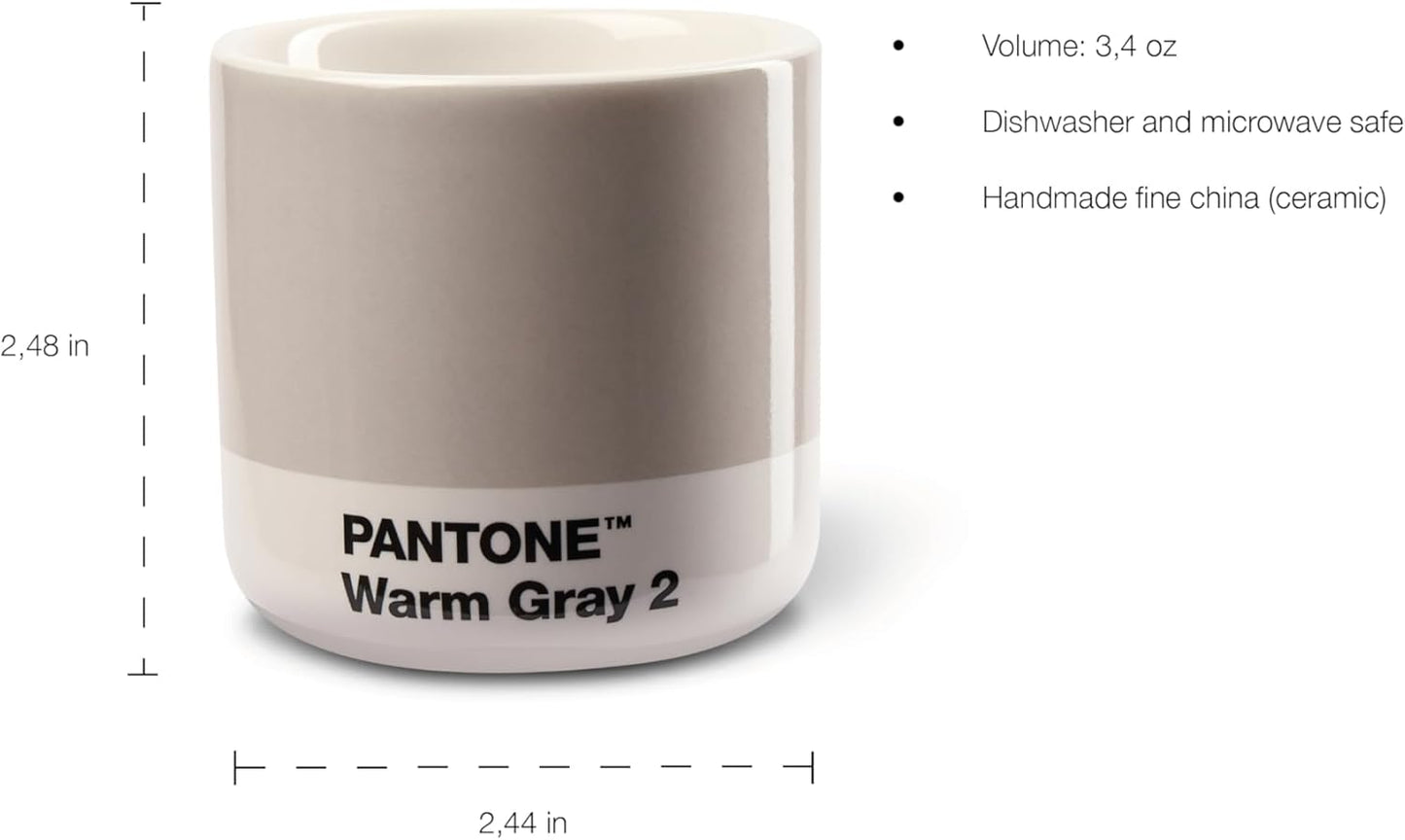 Copenhagen Design Pantone Macchiato Cup - Coffee, Latte, Macchiato Mug - 3.34oz/100ml, Yellow 012