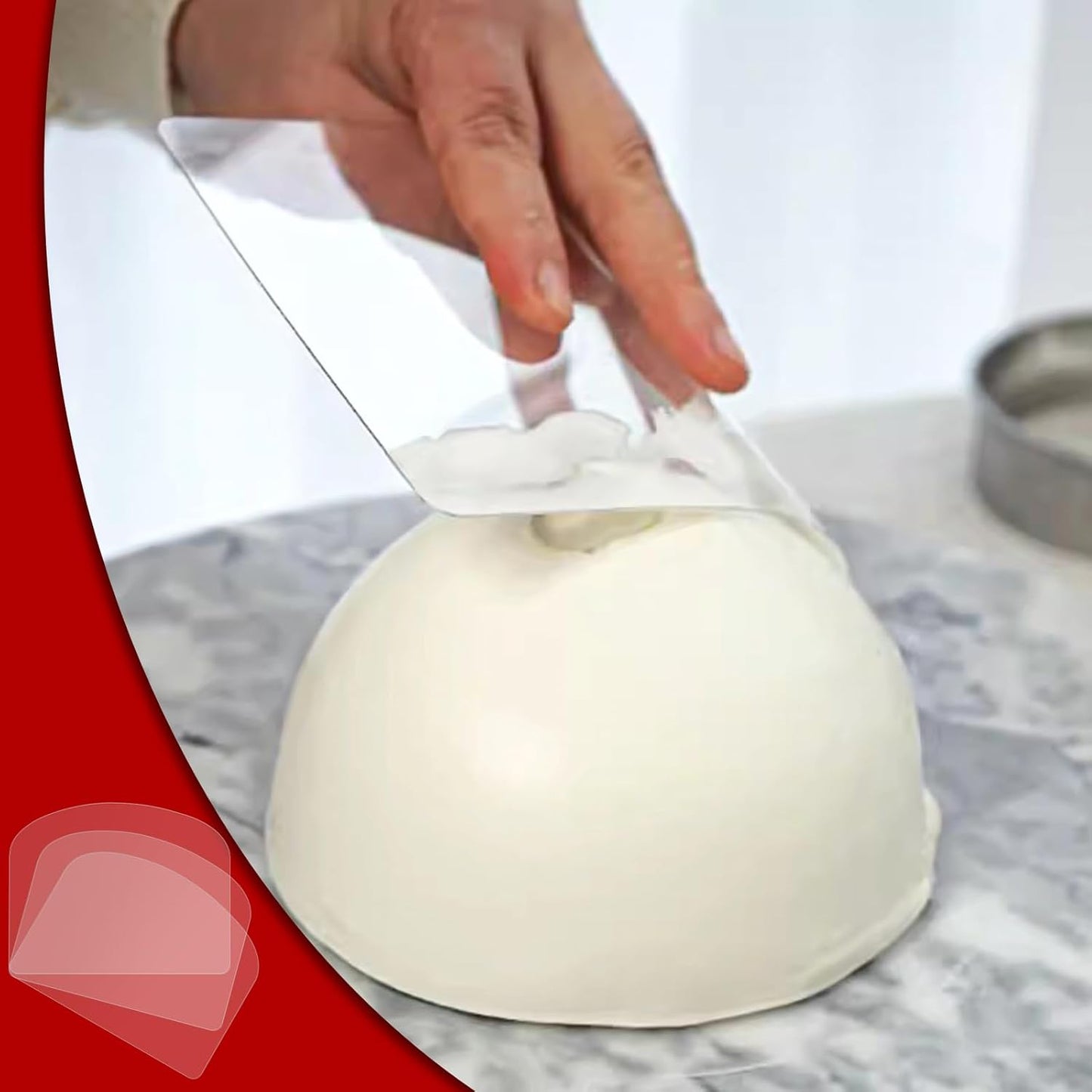 15 Pcs Transparent Cake Cream Scraper Plastic Cake Scraper Smoother Flexible Cake Smoother for Icing Fondant Smoother for DIY Kitchen Bakery Baking Cake Bread Pastry Decorating Supplies